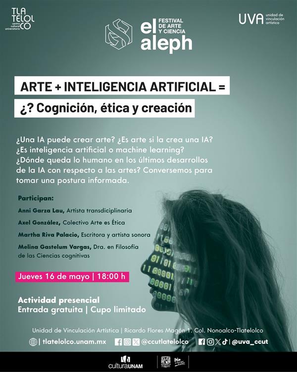 Arte + Inteligencia Artificial = ¿  Cognición, ética y creación