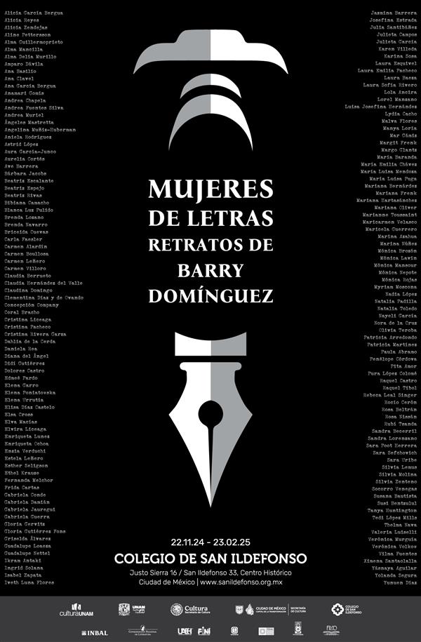 <p>Mujeres de letras</p>
<p><span style="font-weight: 400;">Retratos de Barry Domínguez</span></p>