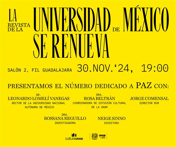 <p>La Revista de la Universidad de México se renueva</p>