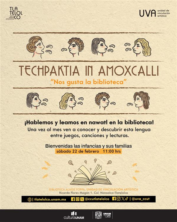 <p>TECHPAKTIA IN AMOXCALLI!  “Crecer entre libros”</p>